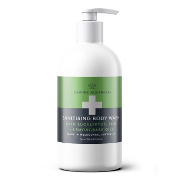 Sanitising Body Wash with Eucalyptus, Lime & Lemongrass Essential Oils 500ml