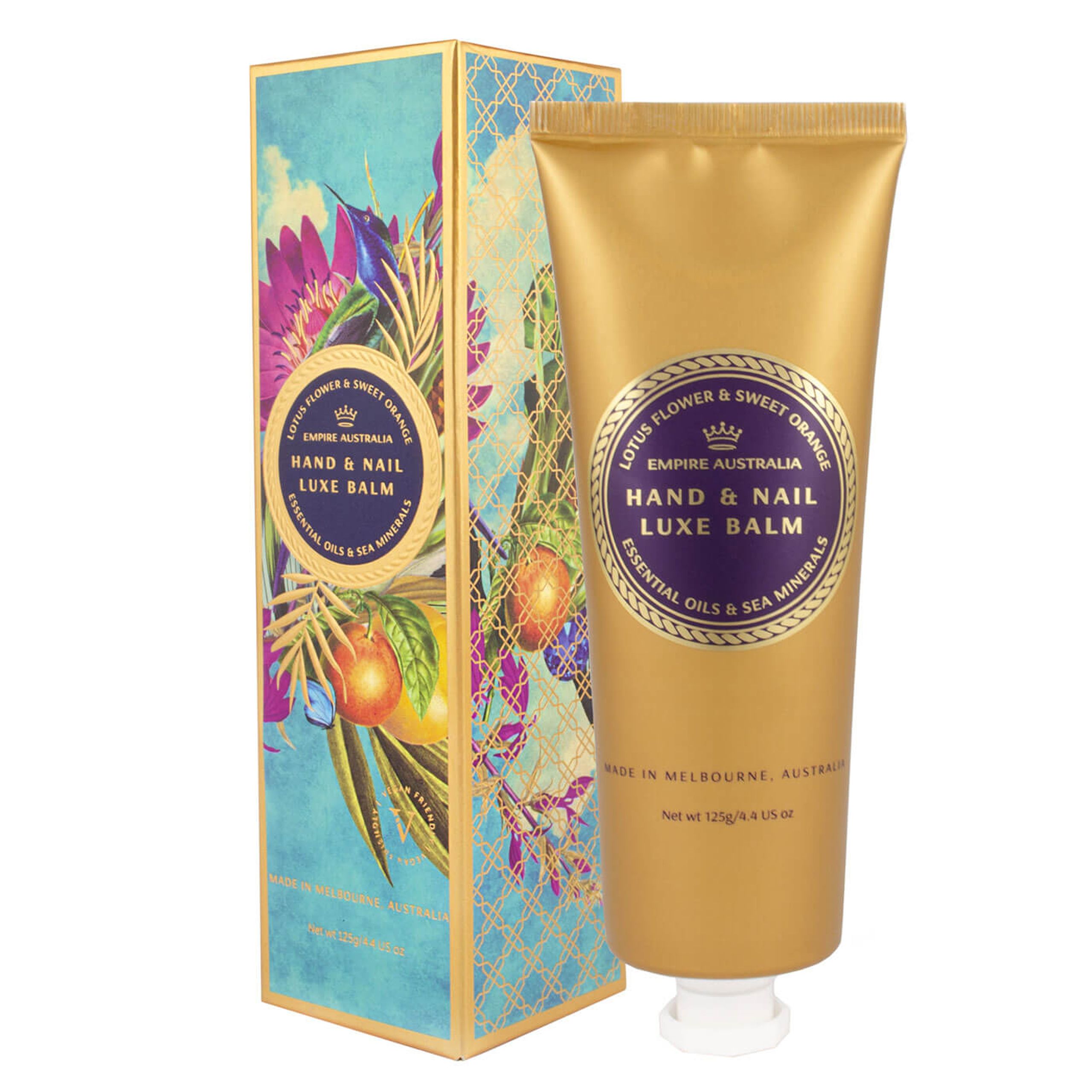 Lotus Flower & Sweet Orange Oil Hand & Nail Balm 125g