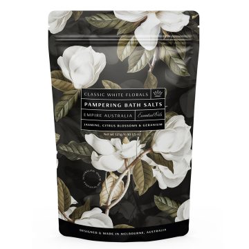 Classic White Florals Bath Salts 125g