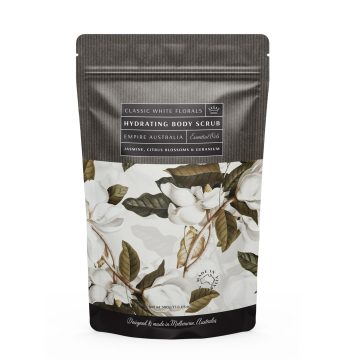 Classic White Florals Body Scrub 500g