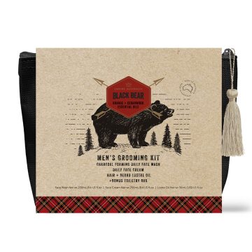 Black Bear Men's Orange & Cedarwood Grooming Gift Set