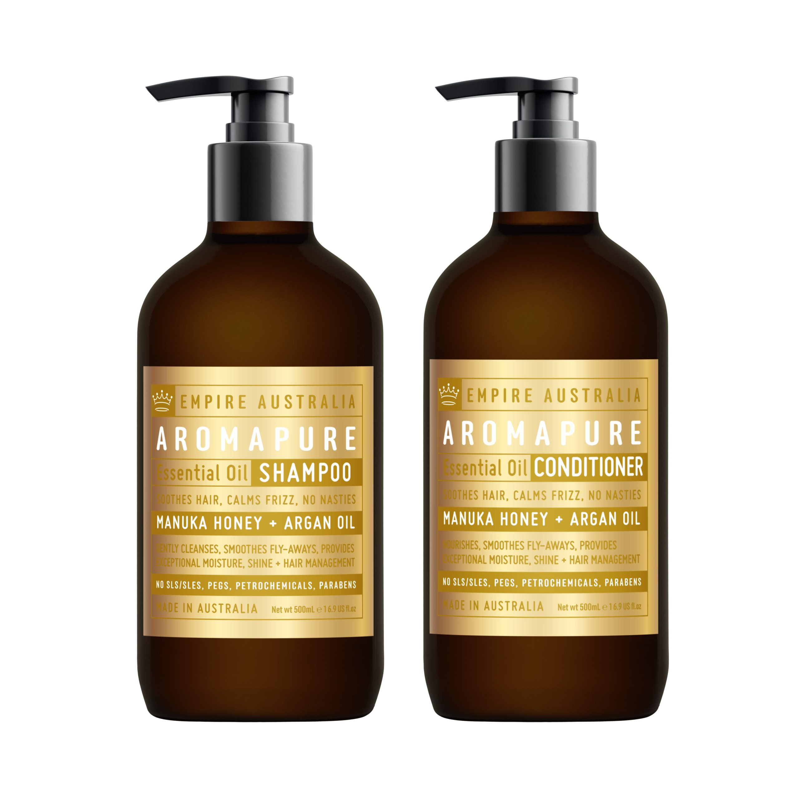Manuka Honey & Argan Oil Hair Care Duo Set Sulphate & Paraben Free 2 x 500ml - Image 2