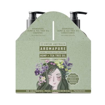 Hemp & Tea Tree Hair Care Duo Set Sulphate & Paraben Free 2 x 500ml